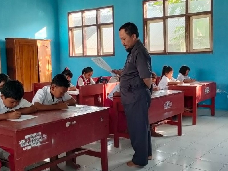 Ujian Sumatif Tahun Pelajaran 2024/2025 Semester Genap di SDN 5 Banyuputih